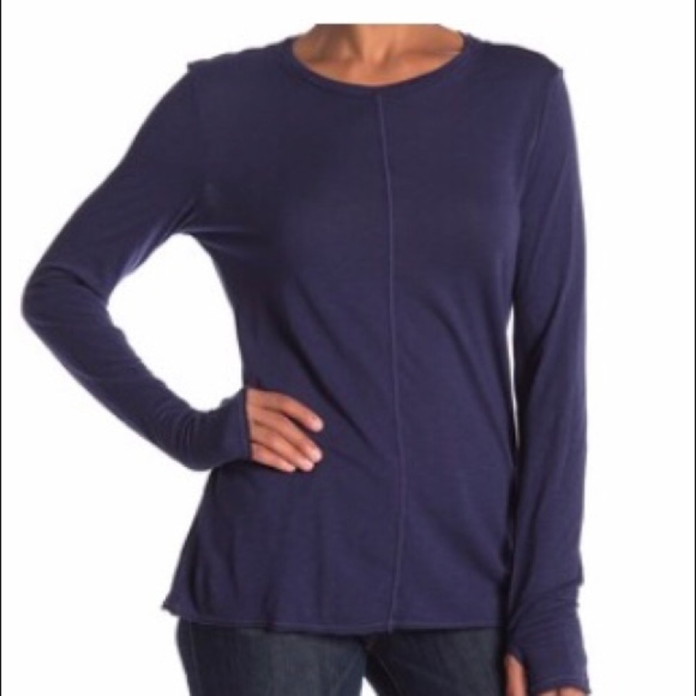 *SOLD* Michael Stars True Blue Thumbhole Top